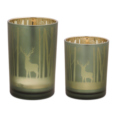 Mossy Oak Deer Candle Holder