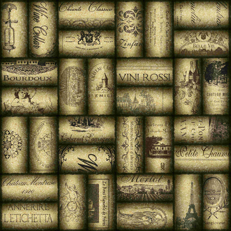 " Wine Corks ", 20" H x 20" W