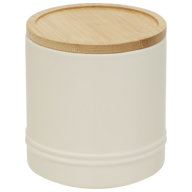 Fenwick Ceramic / Porcelain Jar, 11cm H x 11cm W x 11cm D, Cream