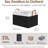 Storage Bins, Fabric Storage Bins For Shelves, Large Storage Baskets With Metal Frame, Closet Baskets And Bins With Handles, Black And White, 2-Pack-124503108