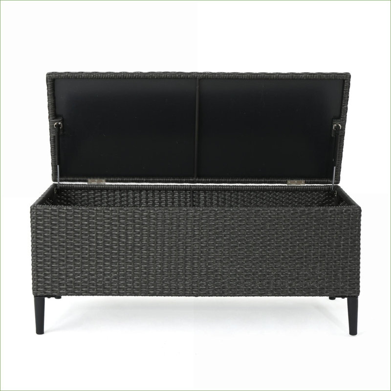 Banc de rangement extérieur FlowLuxe Rupert Pebble