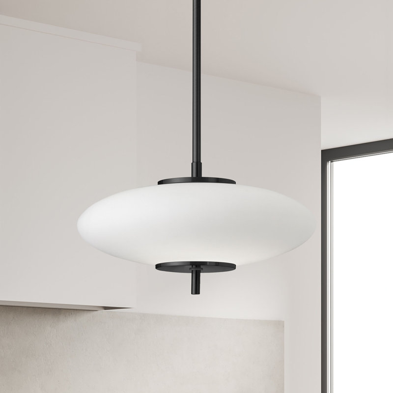 Botir 1 - Light LED Single Pendant, Matte Black