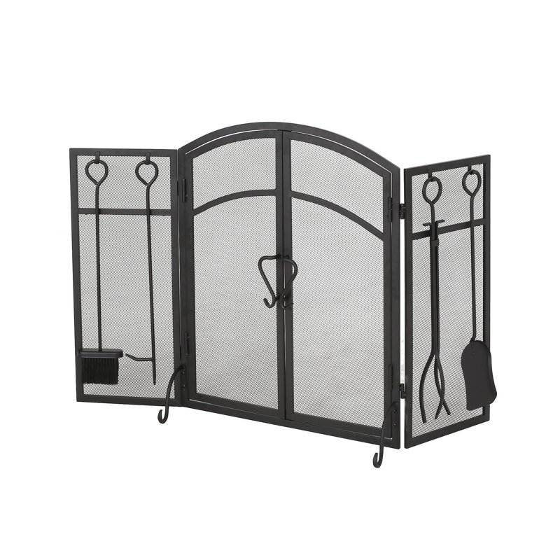 ÉCRAN PLIANT AVEC PORTES ET 4 ENSEMBLES D'OUTILLAGE