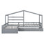 Lit plateforme House avec trois tiroirs de rangement-763140064