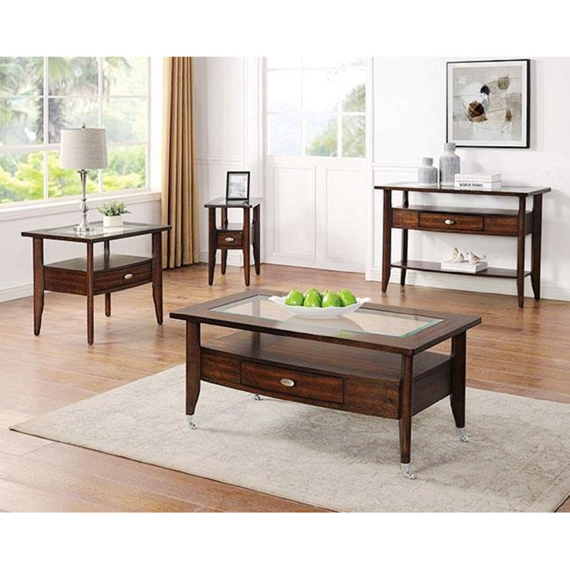 Canapé transitionnel, console avec tiroir de rangement