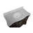 Twain 42" Single Bathroom Vanity Set with Chocolate Cabinet and Carrara Marble Countertop-1294864968