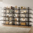Garrison 69"H X 43"W 5-Tier Wood Vintage Industrial Etagere Bookcase(Set Of 2)