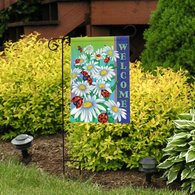 Drapeau de jardin de coccinelles