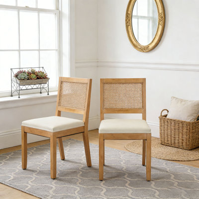 Ensemble de chaises de salle à manger en rotin Farmhouse