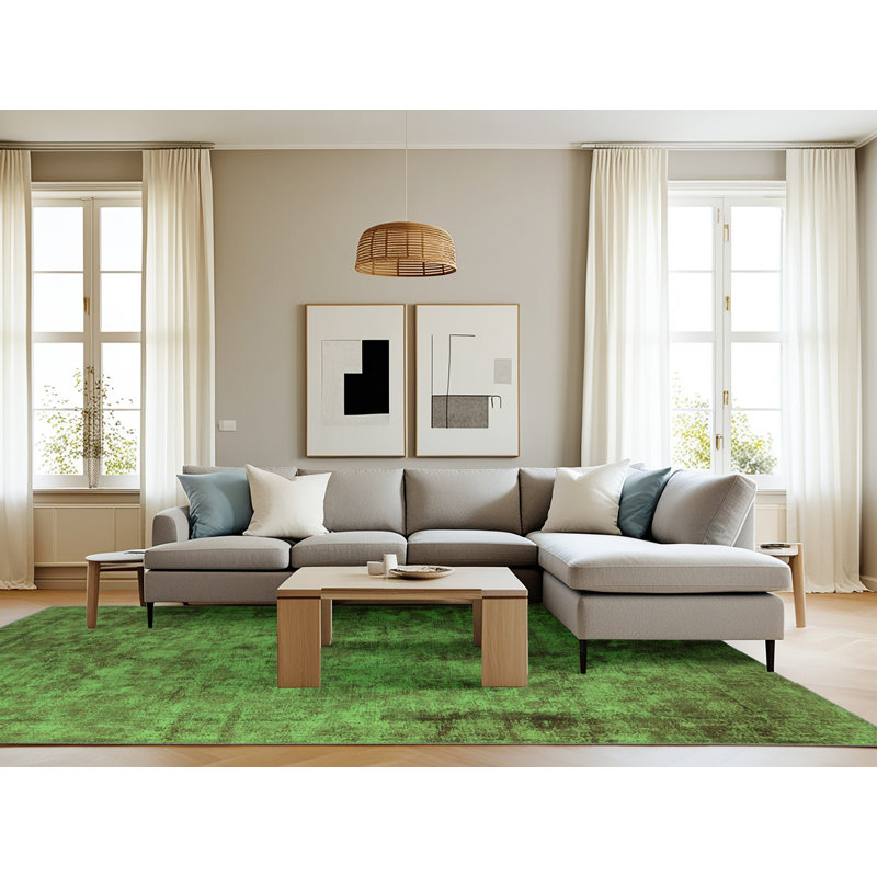 Emara Washable Abstract Indoor Rug, Rectangle 8' x 12'