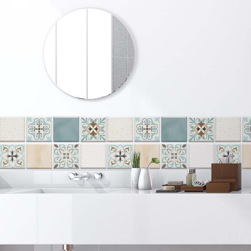 Monge 15.4cm W x 15.4cm L Gel Peel and Stick Mosaic Tile