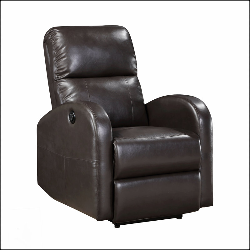 Fauteuil inclinable électrique avec revêtement en similicuir et positions réglables, parfait pour le confort et le style modernes