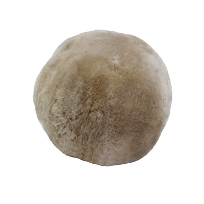 Shorn Wool Sheepskin Ball Pillow