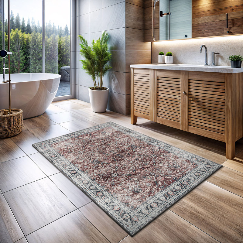 Tapis avec envers antidérapant Koressa, Rectangle 2 pi x 3 pi