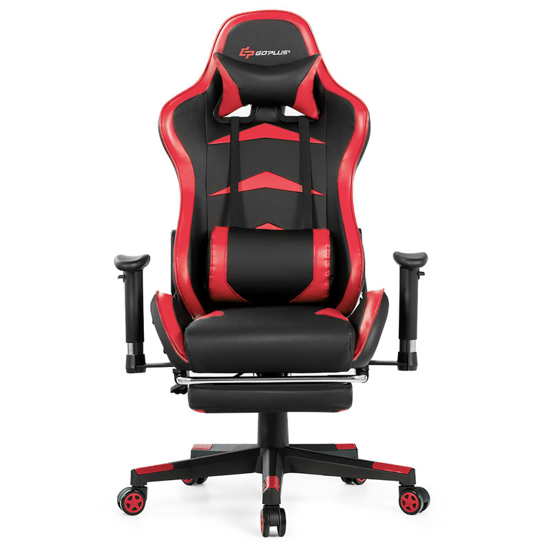 Fauteuil Goplus, Noir / rouge