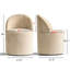 Chaise roulante rembourrée en chenille avec roulettes cachées-1090085163-1098561284