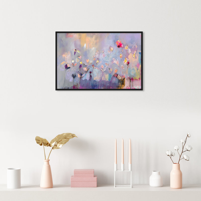 Infiniment divin par Michaela Nessim - impression sur toile tendue, H 10 po x l 15 po, Cadre noir