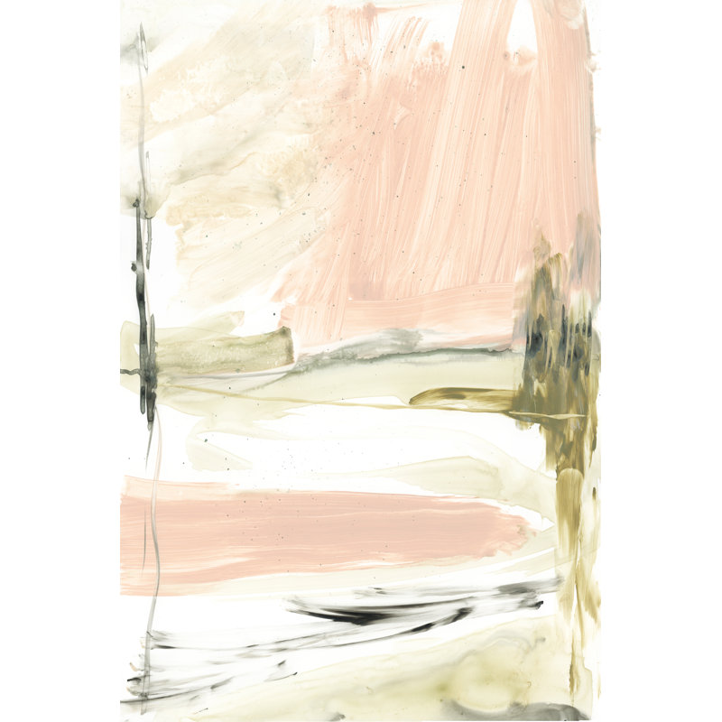 Sorbet pêche I, H 12 po x l 8 po