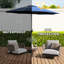 Parasol d'extérieur 10 pi - Protégé, imperméable, pour le jardin, la terrasse, la cour, la piscine, imperméable bleu marine, cour de résistance supérieure