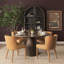 Chaise en cuir brun clair Nolan Slope
