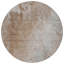 Tapis extérieur rond rond 8 po brun et blanc cassé