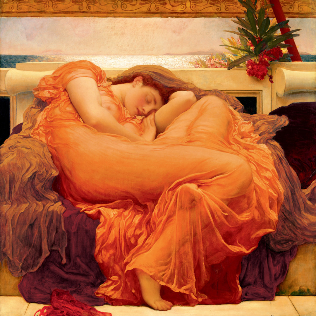 Leinwandbild A Garden in Capri von Frederic Leighton