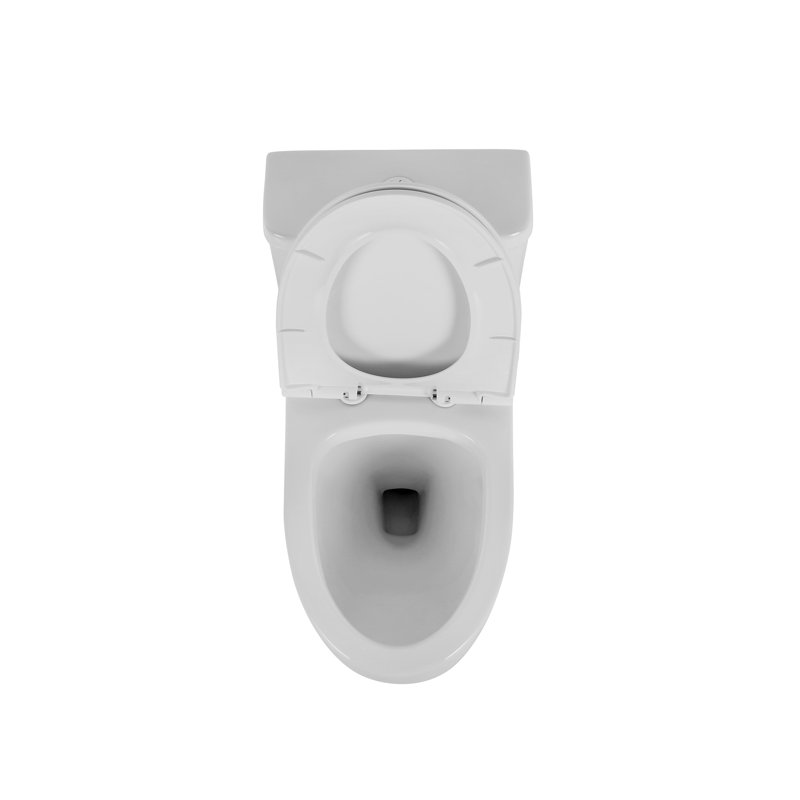 White 1.1/1.6 Ceramic Toilet, Elongated, Comfortable, Soft Close Seat, & , T036wt , White,