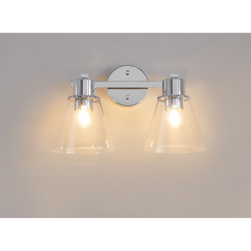 2 - Light LED Vanity Light, Chrome