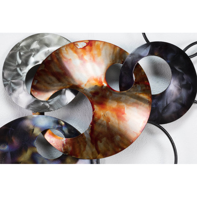 Handmade Modern Abstract Wall Decor on Metal