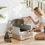 Stainless Steel@@ABS Litter Box Enclosure
