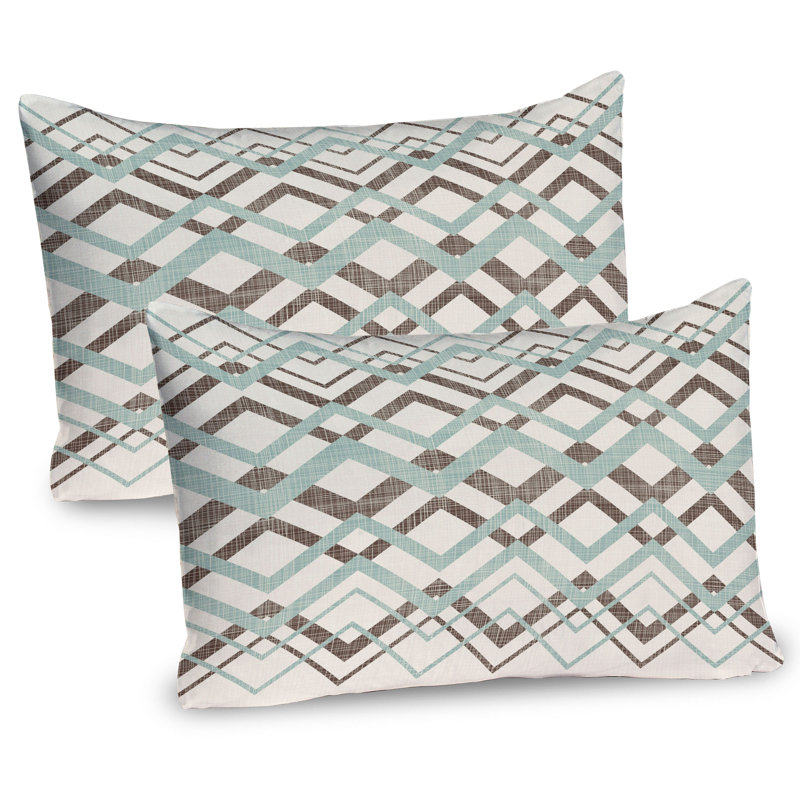Ensemble de 2 taies décoratives à chevrons Ambesonne, H 20 po x l 30 po