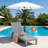 Grey Outdoor Lounge Chair Set, 5-Position Adjustable Sunbathing Lounge Chair, Waterproof, Lightweight, Suitable For Lawns And Pools.-1285348679