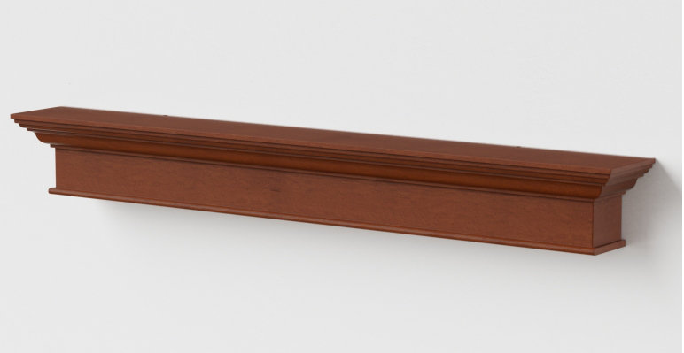 Fireplace Mantel, 72", Brown