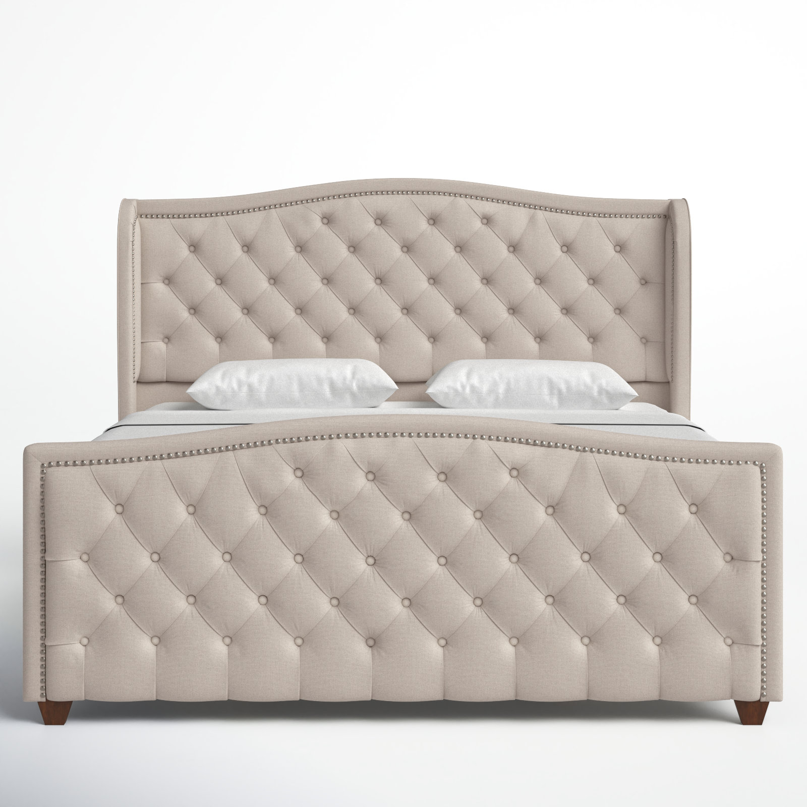 Marlon tufted deals upholstered bed