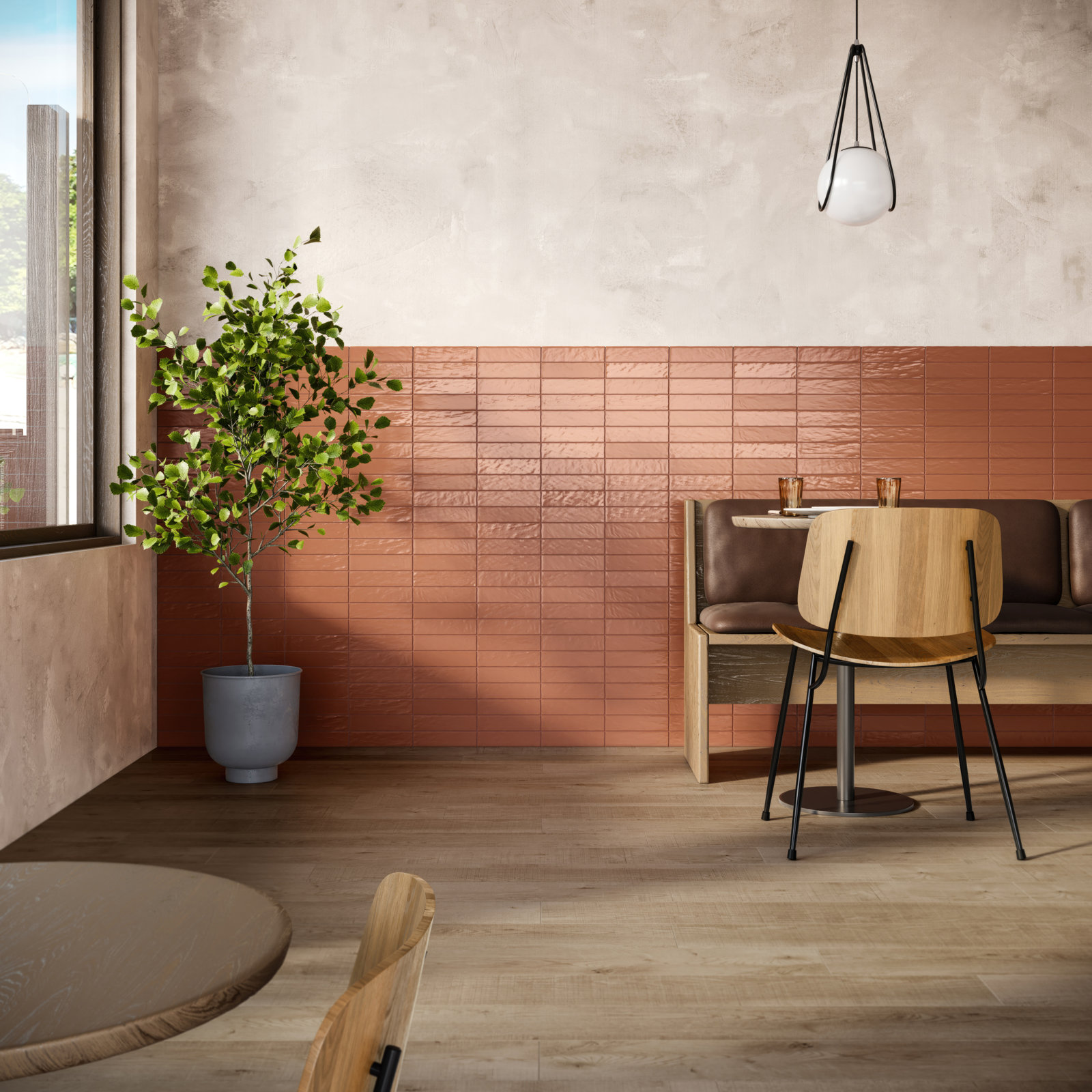 Southampton Ceramic Subway Wall Tile, Terracotta