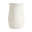 Table d'appoint d'extérieur MGO, finition terrazzo d'aspect travertin en blanc pour patio / terrasse / jardin