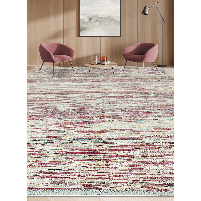 Hand-Knotted High-Quality Beige Area Rug