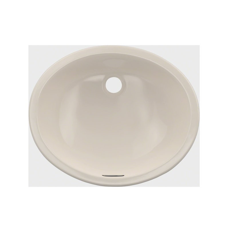Rendezvous® Vitreous China Oval Undermount Bathroom Sink with Overflow, Sedona Beige
