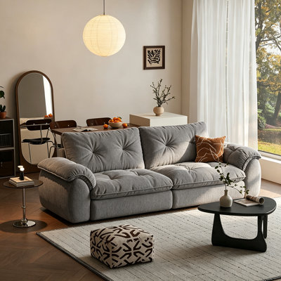 French-style wood fabric sofa.