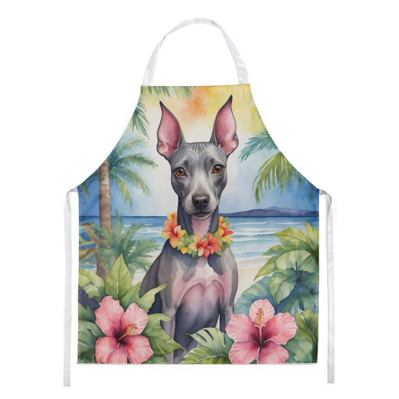 Tablier American Hairless Terrier Luau