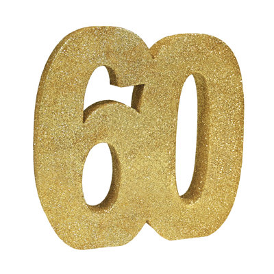 Centre de table 3-D scintillant "60"