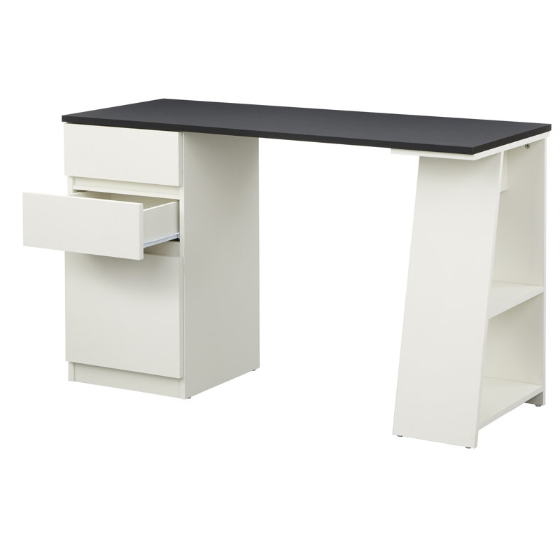 Malgorzata Computer Desk, Black / White