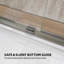 Porte de douche coulissante double demi-cadre l 56 "x H 72" x H 56 "-102619824