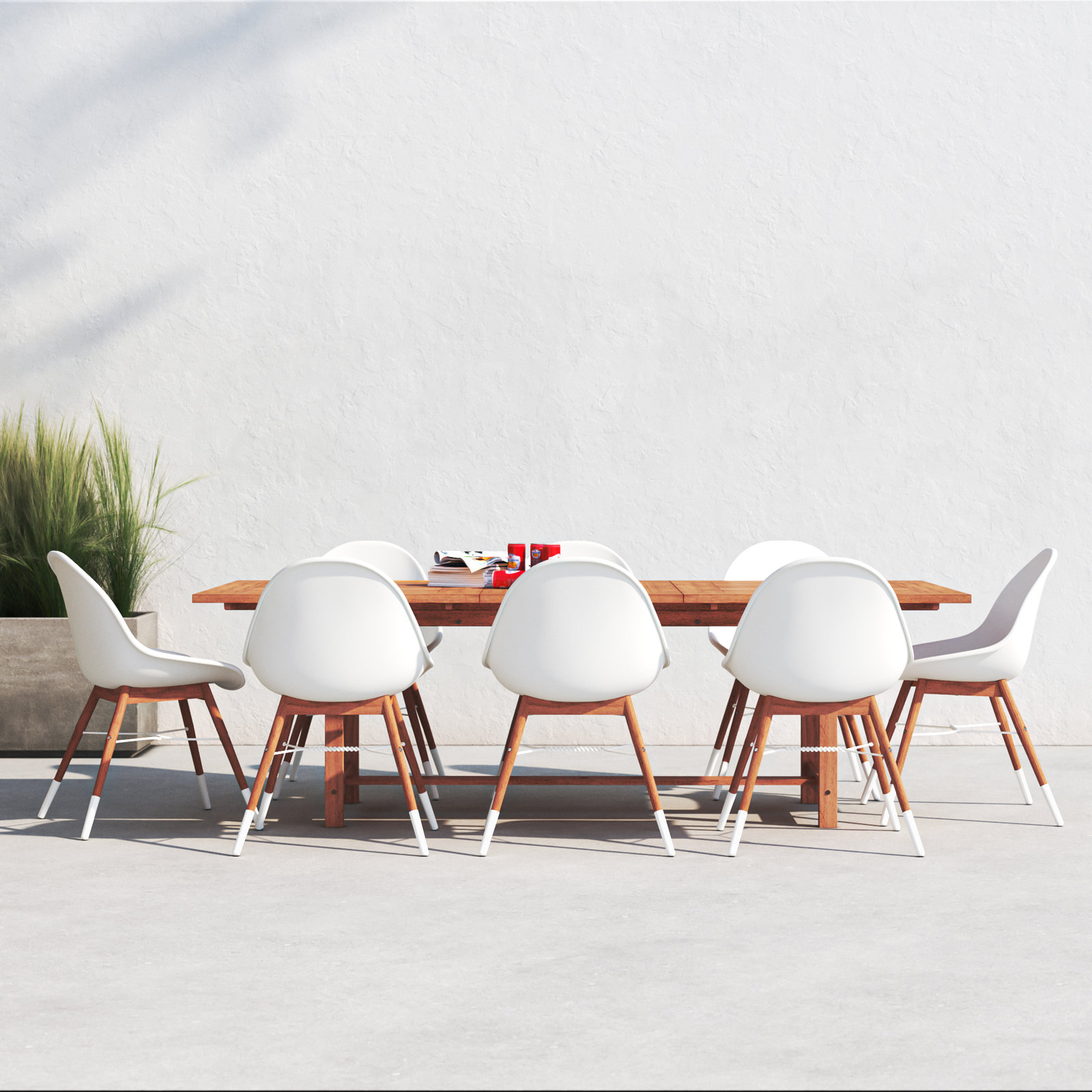 Anautica 93" Teak Patio Dining Set