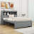 Leanni Full 3 Drawers Wood Platform Bed with Twin Size Trundle and USB Ports-172575433