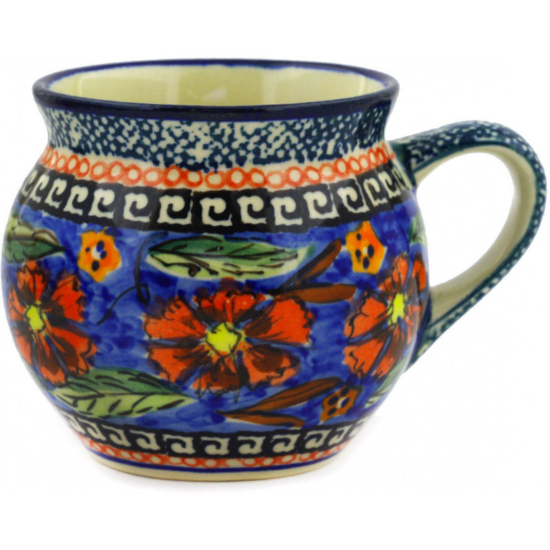 Tasse à bulles en grès 7 oz - Poppies