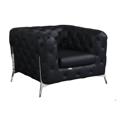 Global United Top Grain 100% Italian Leather Chair