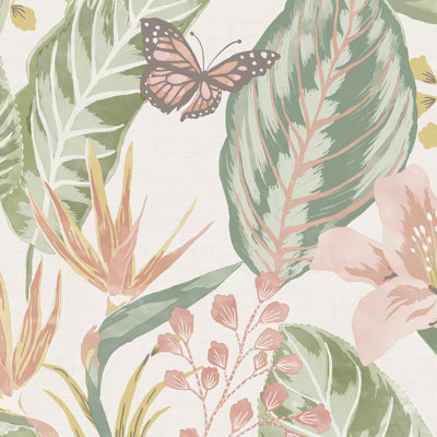 A4 Sample-Envy Eden Floral Wallpaper