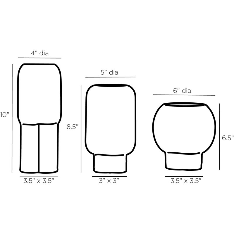Tutwell Vases, Set Of 3