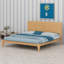 Lit plateforme en bois de bambou-410088882